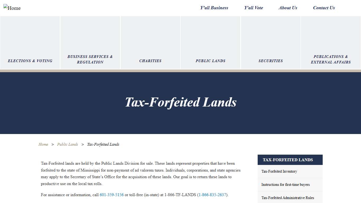 Tax-Forfeited Lands Michael Watson Secretary of state
